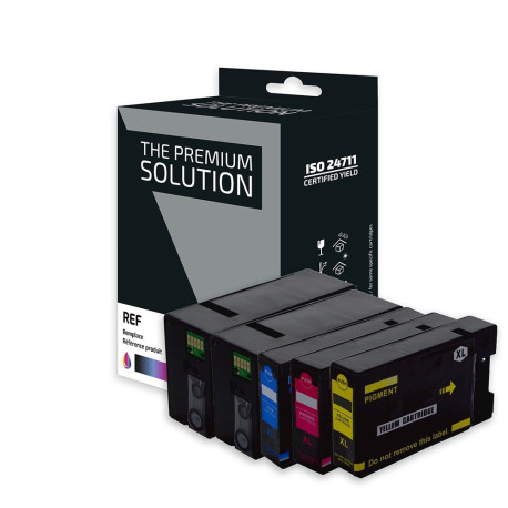 Pack 5 cartouches pour imprimante Canon équivalent PGI-2500, 9254B001, 9265B001, 9266B001, 9266B001