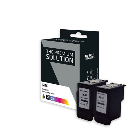 Pack 2 cartouches pour imprimante Canon équivalent PG540XL, 5222B005 - CL541XL, 5226B005