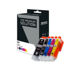 Pack 5 cartouches pour imprimante Epson équivalent C13T33574012