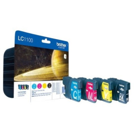 Pack 4 cartouches pour imprimante Brother équivalent LC1100