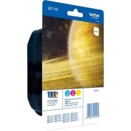 Pack 3 cartouches pour imprimante Brother équivalent LC1100RBWBP