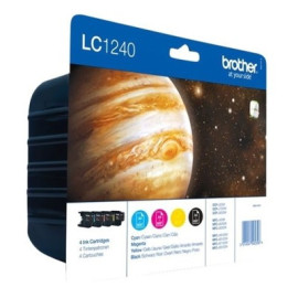 Pack 4 cartouches pour imprimante Brother équivalent LC1240