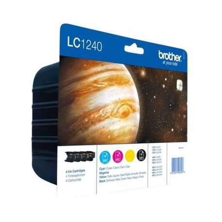 Pack 4 cartouches pour imprimante Brother équivalent LC1240