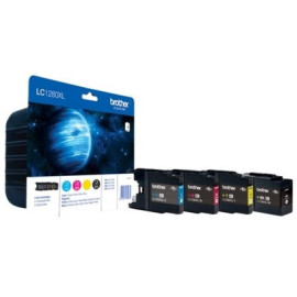 Pack 4 cartouches pour imprimante Brother équivalent LC1280XLVALBP