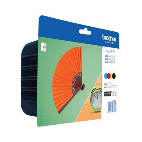 Pack 4 cartouches pour imprimante Brother équivalent LC129XLVALBP