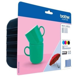 Pack 4 cartouches pour imprimante Brother équivalent LC227XLVALBP
