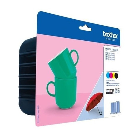 Pack 4 cartouches pour imprimante Brother équivalent LC227XLVALBP