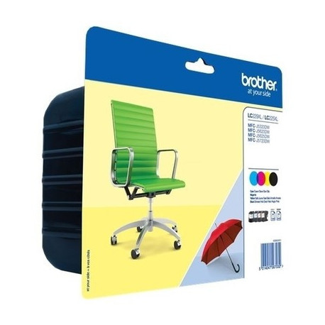 Pack 4 cartouches pour imprimante Brother équivalent LC229XLVALBP