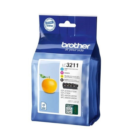 Pack 4 cartouches pour imprimante Brother équivalent LC3211VALDR