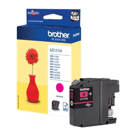 Réservoir encre magenta Brother LC121M