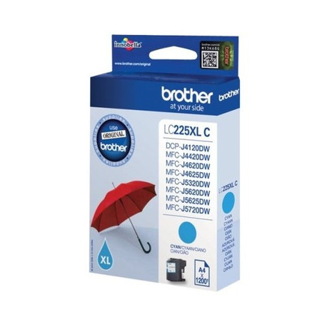 Réservoir encre cyan Brother LC225XLC