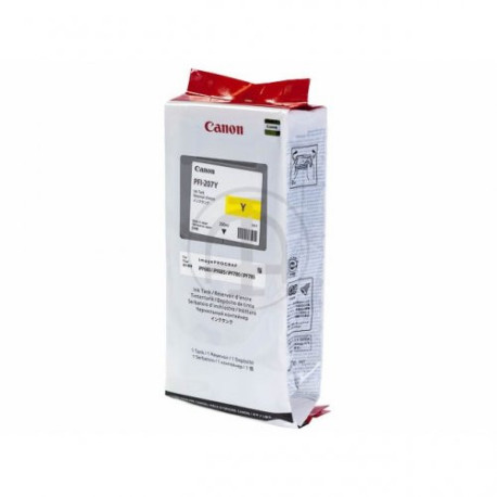 Cartouche jaune compatible PFI-207Y