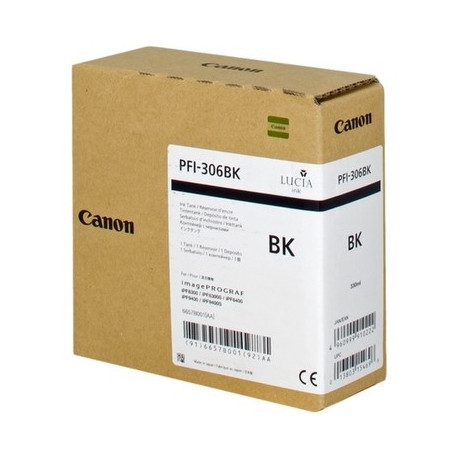 Cartouche noir compatible 6657B001, PFI306BK