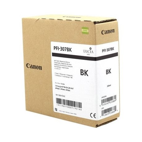 Cartouche noir compatible 9811B001, PFI307BK