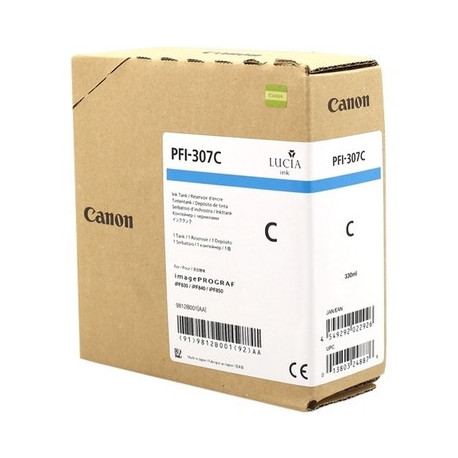 Cartouche cyan compatible 9812B001, PFI307C