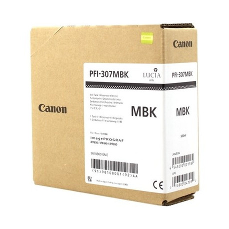 Cartouche noir mat compatible 9810B001, PFI307MBK