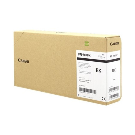 Cartouche noir compatible 9821B001, PFI707MBK