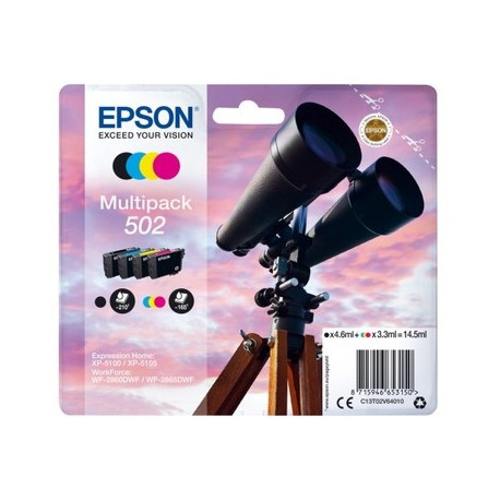Pack 4 cartouches pour imprimante Epson équivalent T02V640