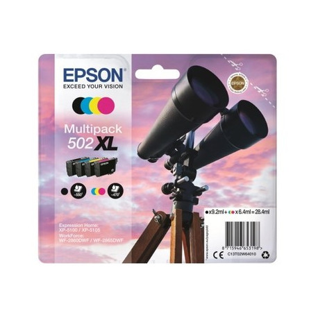 Pack 4 cartouches pour imprimante Epson équivalent T02W640