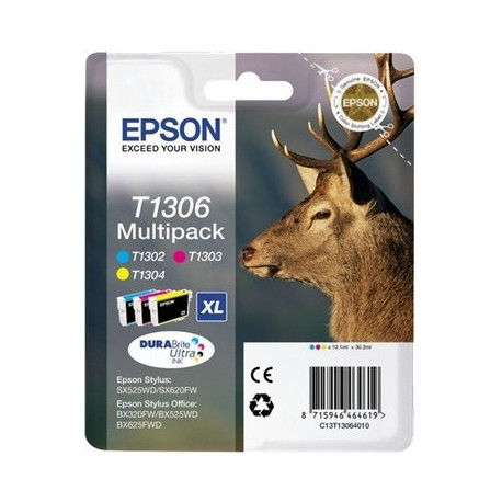 Pack 3 cartouches pour imprimante Epson équivalent C13T13064012