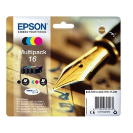 Pack 4 cartouches pour imprimante Epson équivalent C13T16264012