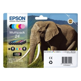 Pack 6 cartouches pour imprimante Epson équivalent C13T24284011