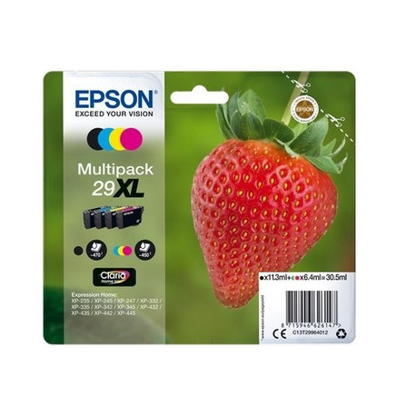 Pack 4 cartouches pour imprimante Epson équivalent C13T29964012