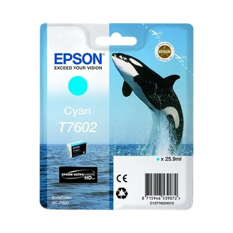Cartouche cyan Epson C13T76024010 / T7602