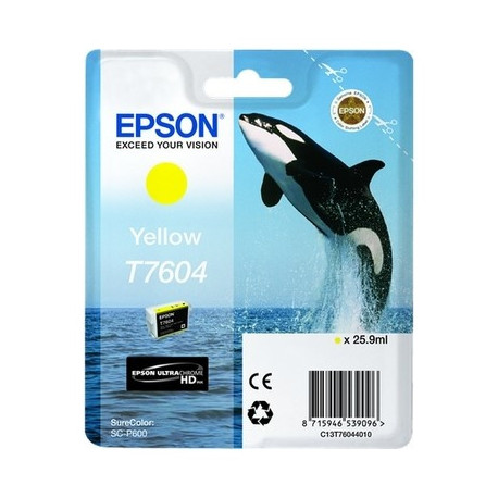 Cartouche jaune Epson C13T76044010 / T7604
