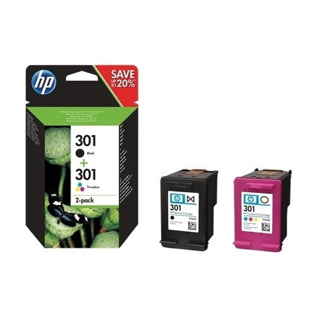 Pack 2 cartouches pour imprimante HP équivalent N9J72AE