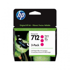 Pack 3 cartouches pour imprimante HP équivalent 3ED78A, 712