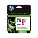Pack 3 cartouches pour imprimante HP équivalent 3ED78A, 712