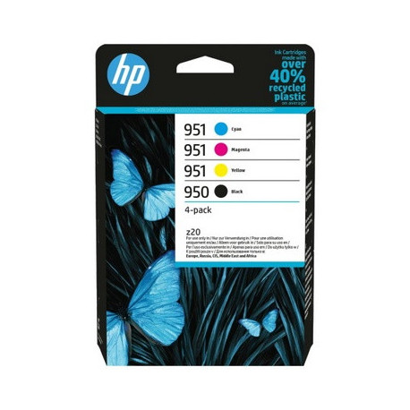 Pack 4 cartouches pour imprimante HP équivalent 6Z65AE