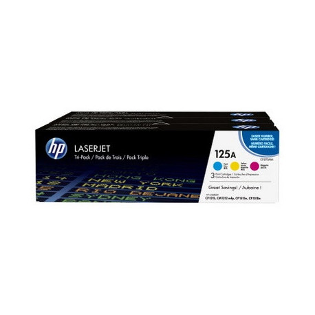 Pack 3 cartouches pour imprimante HP équivalent CF373AM, 125A