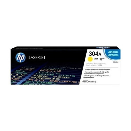 Toner jaune HP CC532A, 304A