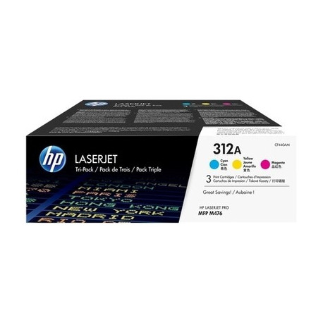 Pack 2 cartouches pour imprimante HP équivalent CF440AM, 312A