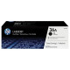 Pack 2 cartouches pour imprimante HP équivalent CB436AD
