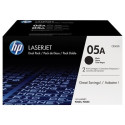 Pack 2 cartouches pour imprimante HP équivalent CE505D, 05A