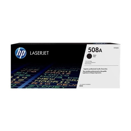 Toner noir HP CF360A, 508A