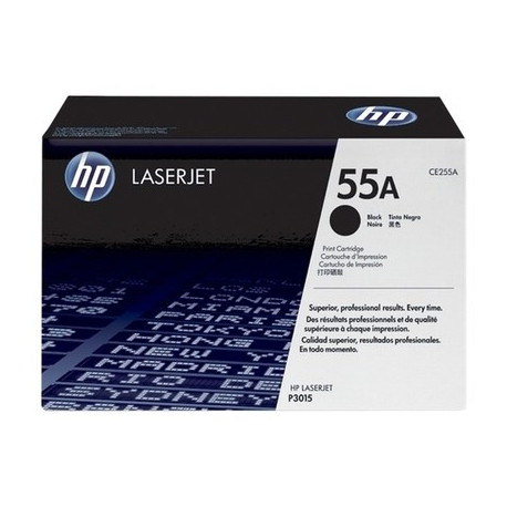 Toner noir HP CE255A, 55A