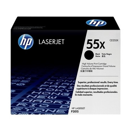 Toner noir HP CE255X, 55X