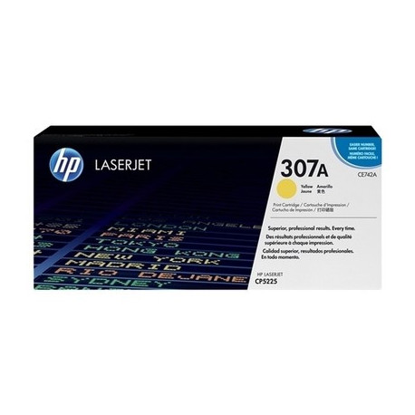 Toner jaune HP CE742A, 307A