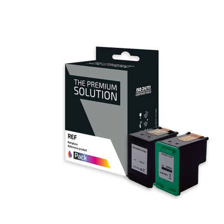 Pack 2 cartouches pour imprimante HP équivalent C8765EE, C8766EE
