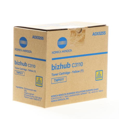 Toner jaune compatible A0X5255