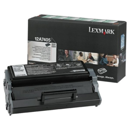Toner noir Lexmark 12A7405 ,E321