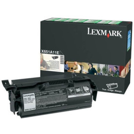 Toner noir Lexmark X651A11E