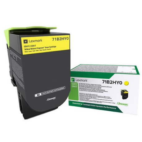 Toner jaune Lexmark 71B2HY0