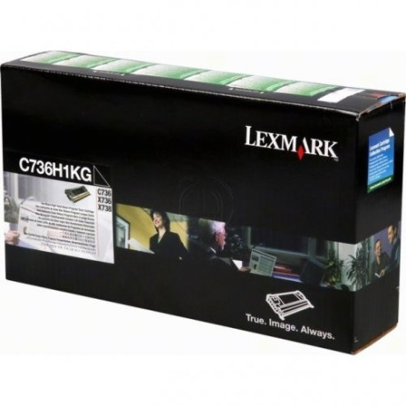 Toner noir Lexmark 0C736H1KG
