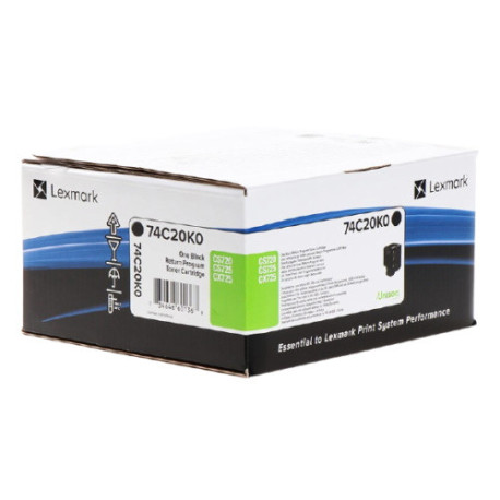 Toner noir Lexmark 74C20K0