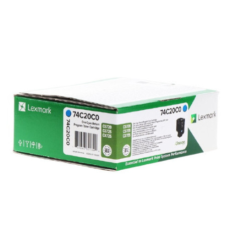 Toner cyan Lexmark 74C20C0
